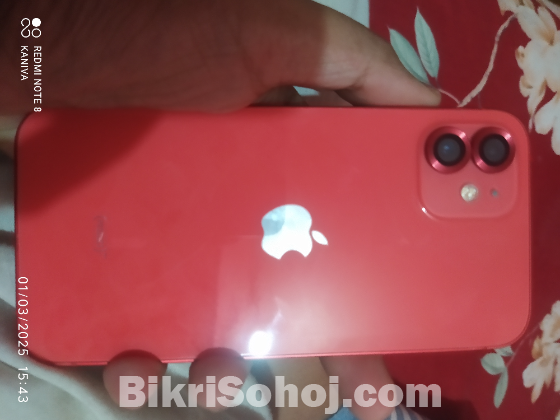 Iphone 12(Red Color) Used